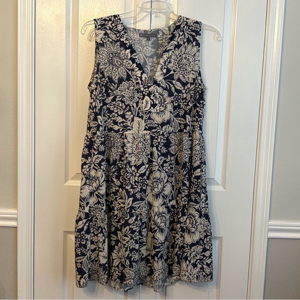 - ELLIOT LAUREN WOMENS Floral Sleeveless Dress, size medium